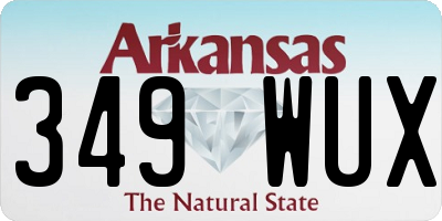 AR license plate 349WUX