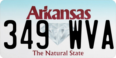 AR license plate 349WVA