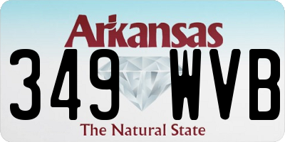AR license plate 349WVB