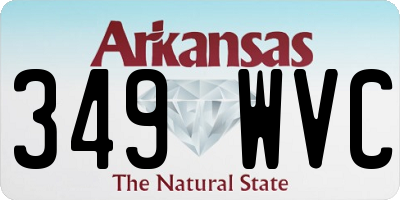AR license plate 349WVC