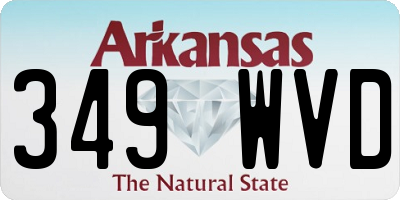 AR license plate 349WVD