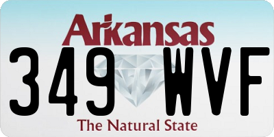 AR license plate 349WVF