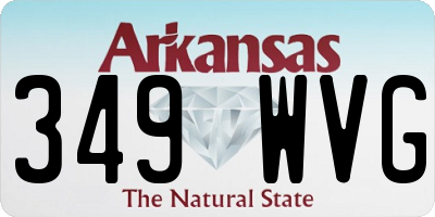 AR license plate 349WVG