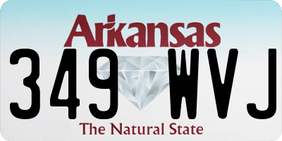 AR license plate 349WVJ