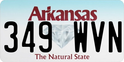AR license plate 349WVN
