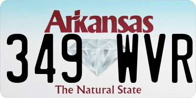 AR license plate 349WVR