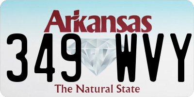 AR license plate 349WVY