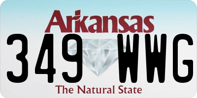 AR license plate 349WWG