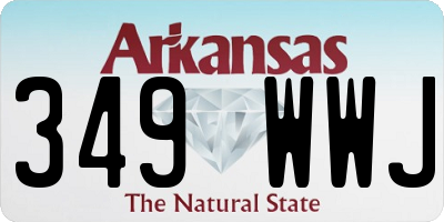 AR license plate 349WWJ