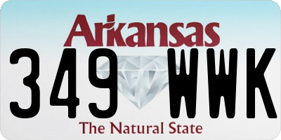 AR license plate 349WWK