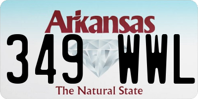 AR license plate 349WWL