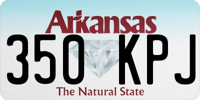 AR license plate 350KPJ