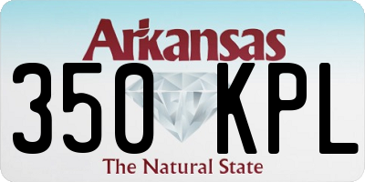 AR license plate 350KPL