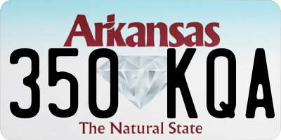AR license plate 350KQA