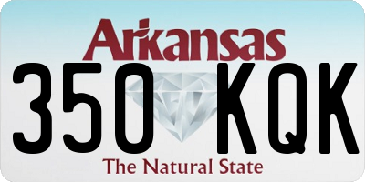 AR license plate 350KQK