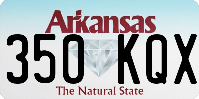 AR license plate 350KQX
