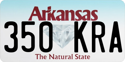 AR license plate 350KRA