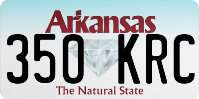 AR license plate 350KRC