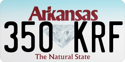 AR license plate 350KRF