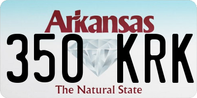 AR license plate 350KRK