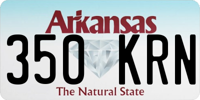 AR license plate 350KRN