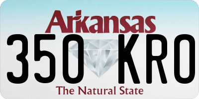 AR license plate 350KRO