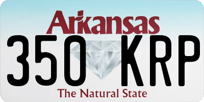 AR license plate 350KRP