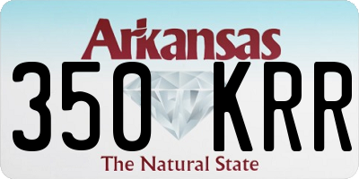 AR license plate 350KRR
