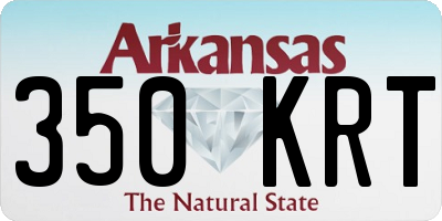AR license plate 350KRT