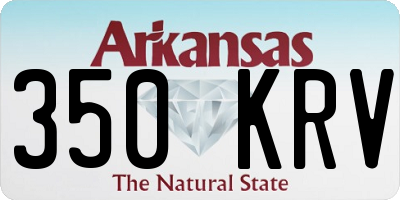 AR license plate 350KRV