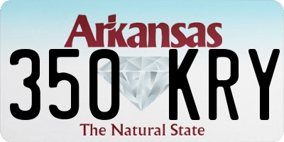 AR license plate 350KRY