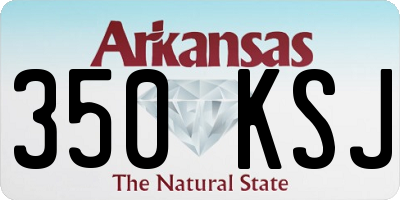 AR license plate 350KSJ