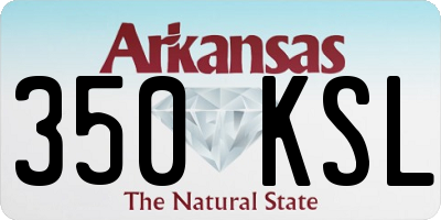 AR license plate 350KSL