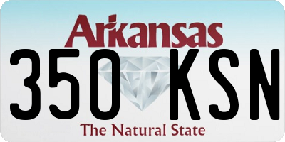 AR license plate 350KSN