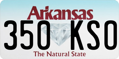 AR license plate 350KSO