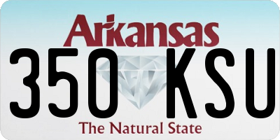 AR license plate 350KSU