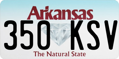 AR license plate 350KSV
