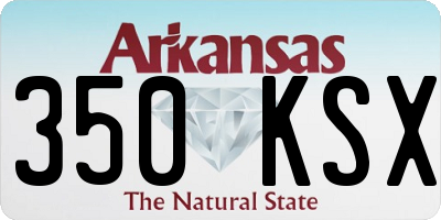 AR license plate 350KSX