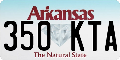 AR license plate 350KTA