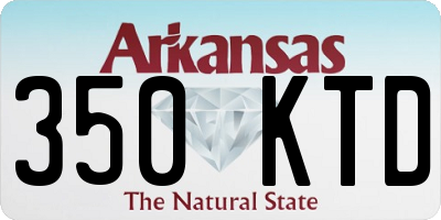 AR license plate 350KTD