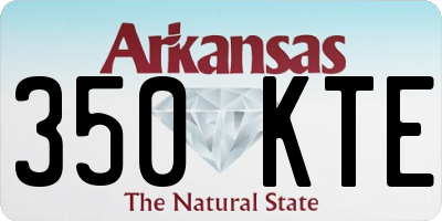 AR license plate 350KTE