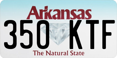 AR license plate 350KTF