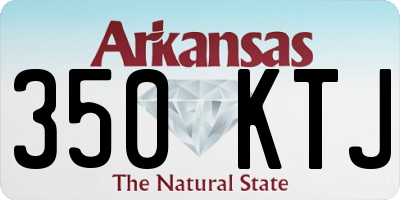 AR license plate 350KTJ