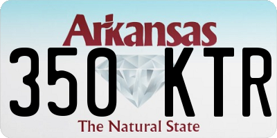 AR license plate 350KTR
