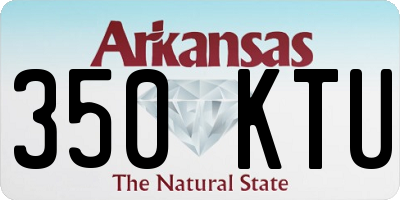 AR license plate 350KTU