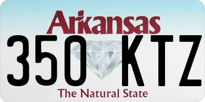 AR license plate 350KTZ