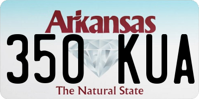 AR license plate 350KUA