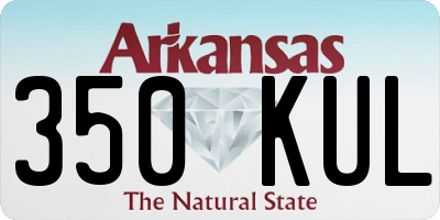 AR license plate 350KUL
