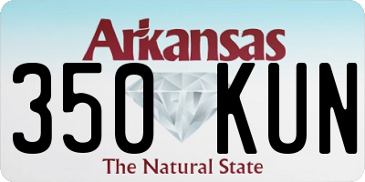 AR license plate 350KUN