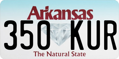 AR license plate 350KUR